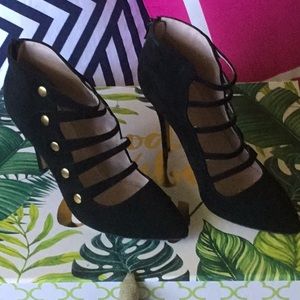 Kate spade caged heeled booties